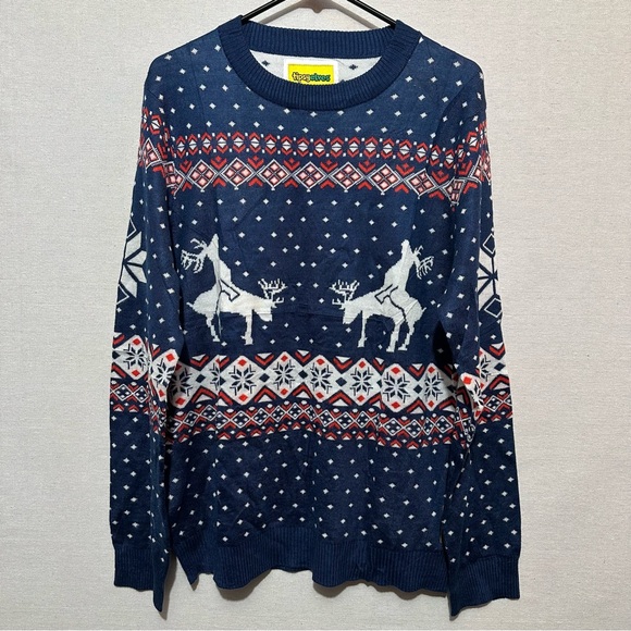 Tipsy Elves Reindeer Climax Ugly Christmas Sweater - size L - Picture 4 of 6
